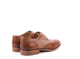Brogue  // Camel Leather and Taupe Suede